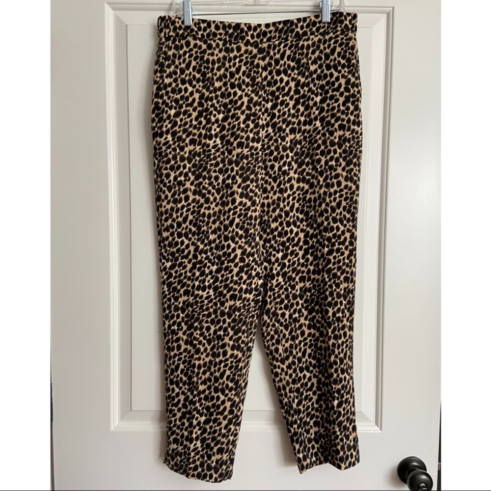 J. Crew Leopard Cropped Jamie Pant